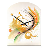 Golden Spiral Movement II - Asymmetric Metal Wall Clock