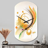 Golden Spiral Movement II - Asymmetric Metal Wall Clock