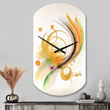 Golden Spiral Movement II - Asymmetric Metal Wall Clock