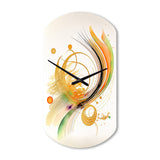 Golden Spiral Movement II - Asymmetric Metal Wall Clock