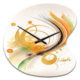Golden Spiral Movement II - Asymmetric Metal Wall Clock