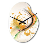 Golden Spiral Movement II - Asymmetric Metal Wall Clock