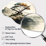 Bonsai By The Water I - Asymmetric Metal Wall Clock