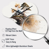 Bonsai Tree On A Rock III - Asymmetric Metal Wall Clock