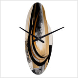 Gold Touch Art Deco II - Asymmetric Metal Wall Clock