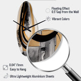 Gold Touch Art Deco II - Asymmetric Metal Wall Clock