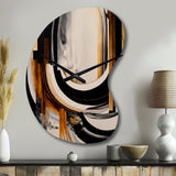 Gold Touch Art Deco IV - Asymmetric Metal Wall Clock