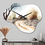 Welcome To The Ranch - Asymmetric Metal Wall Clock