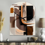 Modern Watercolor Art - Asymmetric Metal Wall Clock