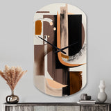 Modern Watercolor Art - Asymmetric Metal Wall Clock