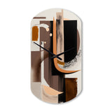 Modern Watercolor Art - Asymmetric Metal Wall Clock
