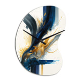 Stylish Spiral Abstract I - Asymmetric Metal Wall Clock