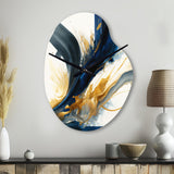 Stylish Spiral Abstract I - Asymmetric Metal Wall Clock