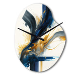 Stylish Spiral Abstract I - Asymmetric Metal Wall Clock