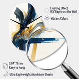 Stylish Spiral Abstract I - Asymmetric Metal Wall Clock