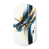 Stylish Spiral Abstract II - Asymmetric Metal Wall Clock