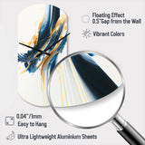 Stylish Spiral Abstract II - Asymmetric Metal Wall Clock