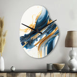 Stylish Spiral Abstract II - Asymmetric Metal Wall Clock