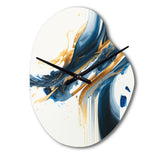 Stylish Spiral Abstract II - Asymmetric Metal Wall Clock