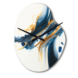 Stylish Spiral Abstract II - Asymmetric Metal Wall Clock