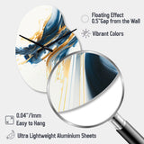 Stylish Spiral Abstract II - Asymmetric Metal Wall Clock