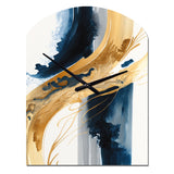 Stylish Spiral Abstract III - Asymmetric Metal Wall Clock