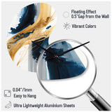 Stylish Spiral Abstract III - Asymmetric Metal Wall Clock