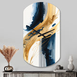 Stylish Spiral Abstract III - Asymmetric Metal Wall Clock
