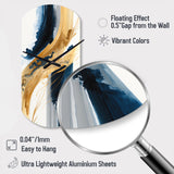 Stylish Spiral Abstract III - Asymmetric Metal Wall Clock
