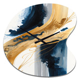 Stylish Spiral Abstract III - Asymmetric Metal Wall Clock
