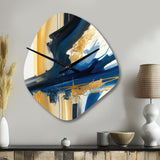 Stylish Spiral Abstract V - Asymmetric Metal Wall Clock