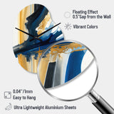 Stylish Spiral Abstract V - Asymmetric Metal Wall Clock