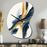 Stylish Spiral Abstract VI - Asymmetric Metal Wall Clock