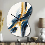 Stylish Spiral Abstract VI - Asymmetric Metal Wall Clock