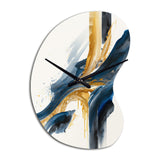 Stylish Spiral Abstract VI - Asymmetric Metal Wall Clock