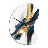 Stylish Spiral Abstract VI - Asymmetric Metal Wall Clock