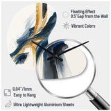 Stylish Spiral Abstract VI - Asymmetric Metal Wall Clock