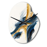 Stylish Spiral Abstract VI - Asymmetric Metal Wall Clock