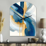 Bold Expression Art I - Asymmetric Metal Wall Clock