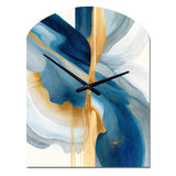 Bold Expression Art I - Asymmetric Metal Wall Clock
