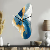 Bold Expression Art I - Asymmetric Metal Wall Clock
