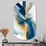 Bold Expression Art I - Asymmetric Metal Wall Clock