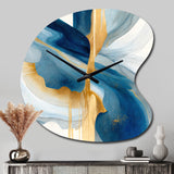 Bold Expression Art I - Asymmetric Metal Wall Clock