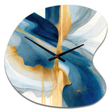 Bold Expression Art I - Asymmetric Metal Wall Clock