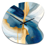 Bold Expression Art I - Asymmetric Metal Wall Clock