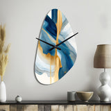 Bold Expression Art I - Asymmetric Metal Wall Clock