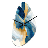 Bold Expression Art I - Asymmetric Metal Wall Clock