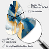 Bold Expression Art I - Asymmetric Metal Wall Clock