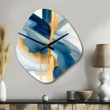 Bold Expression Art I - Asymmetric Metal Wall Clock