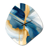Bold Expression Art I - Asymmetric Metal Wall Clock